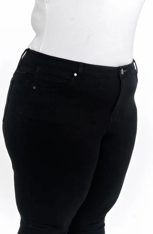 1822 Denim Eco-Friendly High-Rise Skinny Jeans Plus Size 28 in Sustainable Black