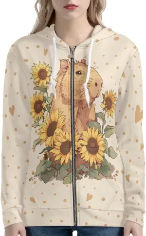 AFPANQZ Women's Casual Long Sleeve Hoodies Full Zipper Up Hoodie Sweatshirrts Thin Coat Loose Daily Wear Hoodie XS-5XL