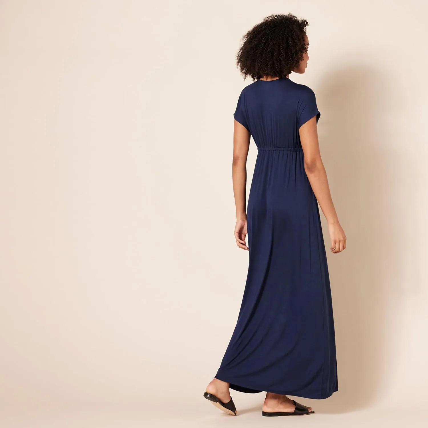 Amazon Essentials Women's Waisted Maxi Dress (Available in Plus Size)
