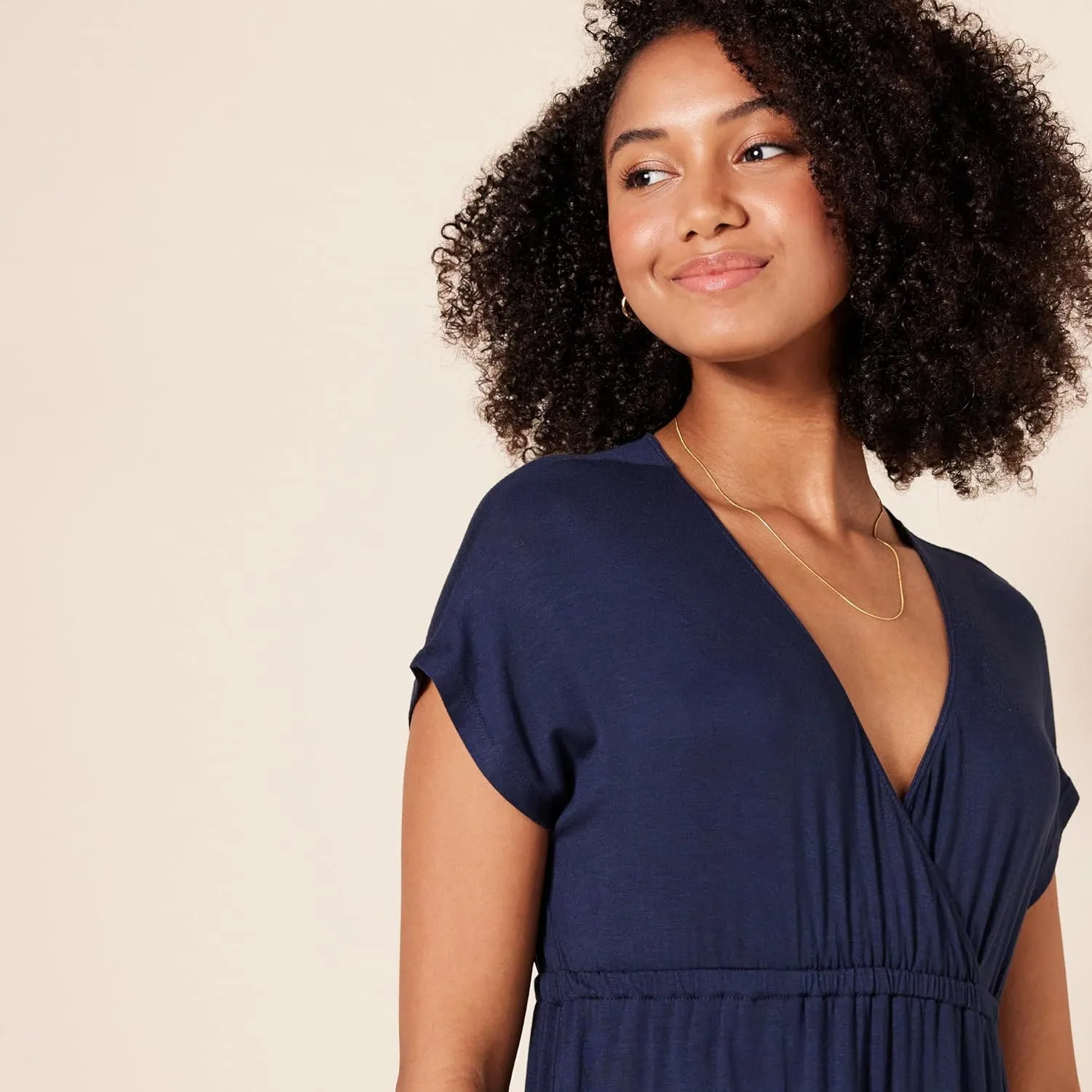 Amazon Essentials Women's Waisted Maxi Dress (Available in Plus Size)