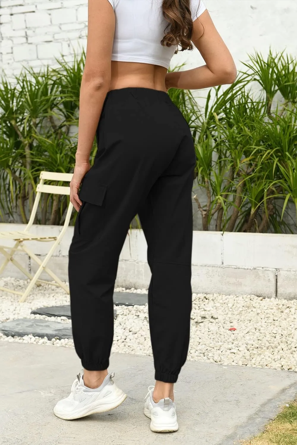 AOWKULAE Girls & Women‘s Casual Cargo Jogger Pants, 6 Years - Women 3XL