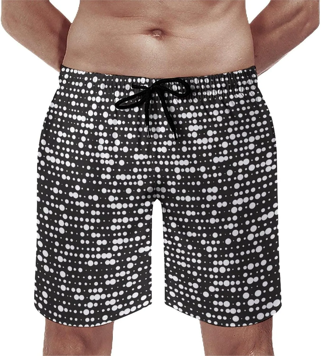 Beach Shorts for Men Anime Purple Sparks Flame Hawaiian Swim Board Shorts Mesh Lining Swimming Trunks Pocket
