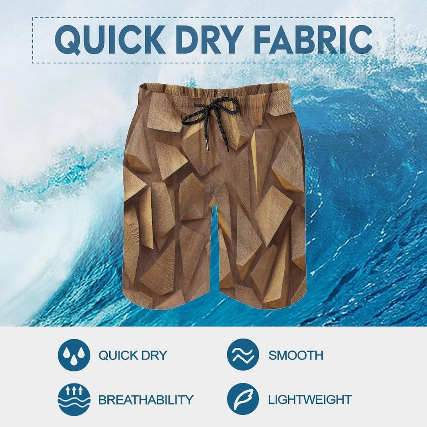 Beach Shorts for Men Anime Purple Sparks Flame Hawaiian Swim Board Shorts Mesh Lining Swimming Trunks Pocket
