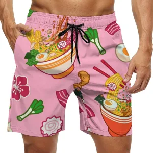 Beach Shorts for Men Pattern Funny Ghosts Hawaiian Swim Board Shorts Mesh Lining Swimming Trunks Pocket