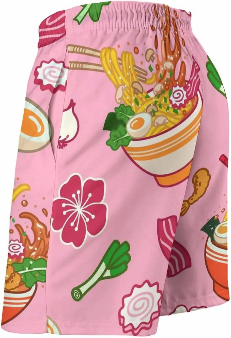 Beach Shorts for Men Pattern Funny Ghosts Hawaiian Swim Board Shorts Mesh Lining Swimming Trunks Pocket