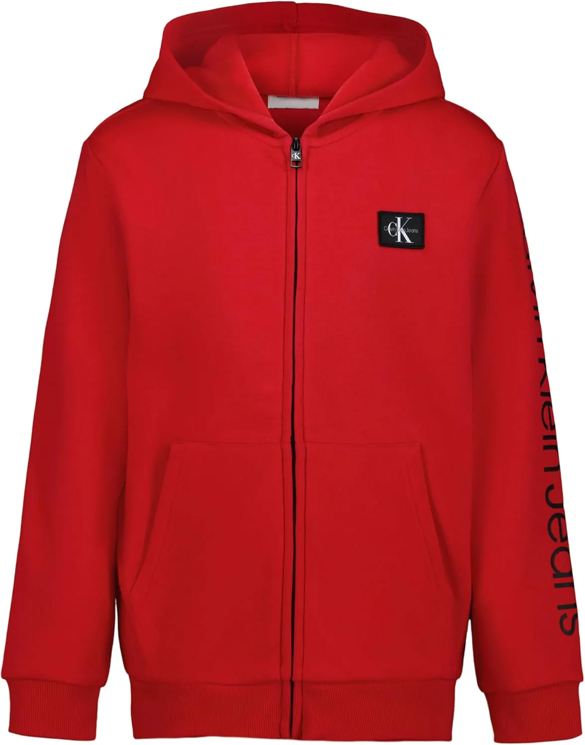 Calvin Klein Boys' Long Sleeve Full Zip Fleece Hoodie