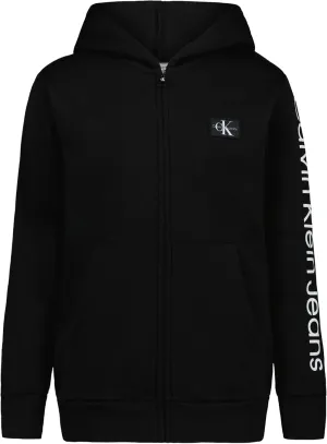 Calvin Klein Boys' Long Sleeve Full Zip Fleece Hoodie