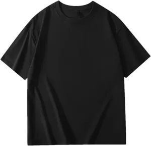 DBFBDTU Men T-Shirts Short Sleeve Cotton Tops Solid Soft Lightweight Tee Workwear Shirts for Men