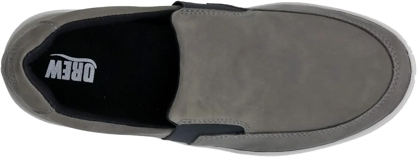 Drew Men's Jump Casual Leather Slip-on Comfort Sneaker Arch Support with Extra Depth
