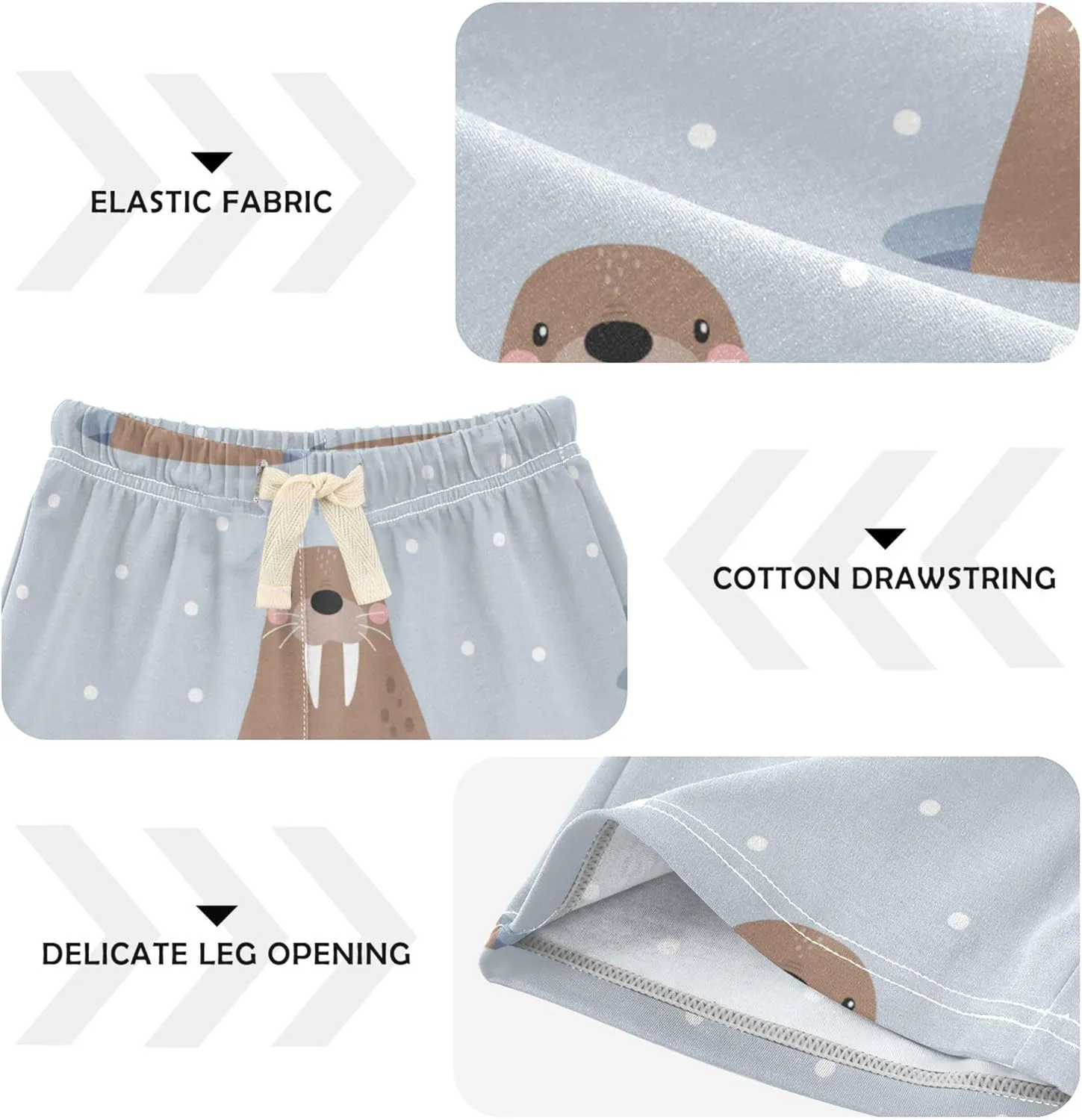 Fisyme Baby Boys Shorts Elastic Waist Cotton Casual Athletic Shorts Toddler Kids Pants 2T-5T