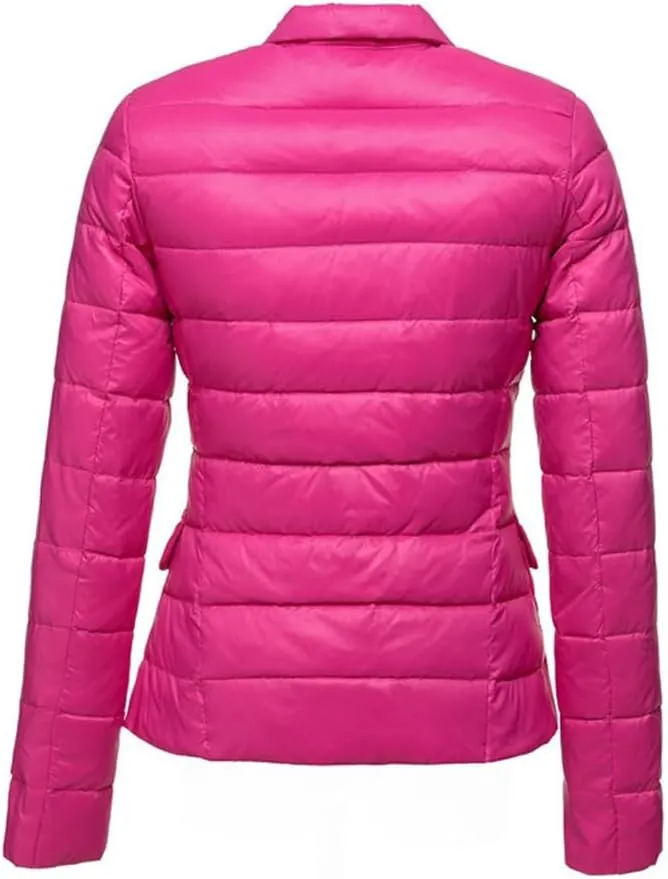 Fjnbbiot Autumn Winter Women Duck Down Jacket Female Suit Collar Short Coat Puffer Parkas Fashion Casual Warm Down Jacket