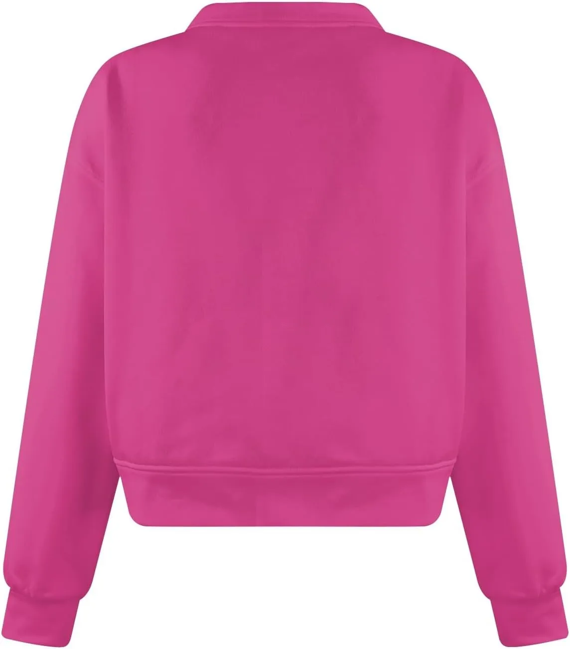 Gumipy Oversized Sweatshirt for Women Trendy V Neck Cropped Sweatshirts Casual Long Sleeve Fleece Pullover Spring Outfits