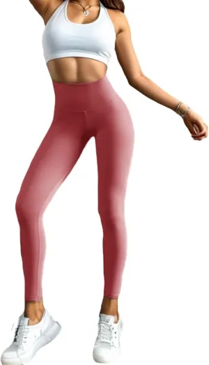 High Waist Yoga Pants Tummy Control Compression Workout Athletic Running Fitness Leggings for Women