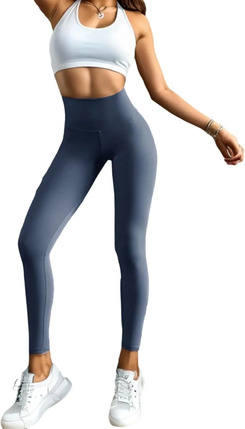 High Waist Yoga Pants Tummy Control Compression Workout Athletic Running Fitness Leggings for Women