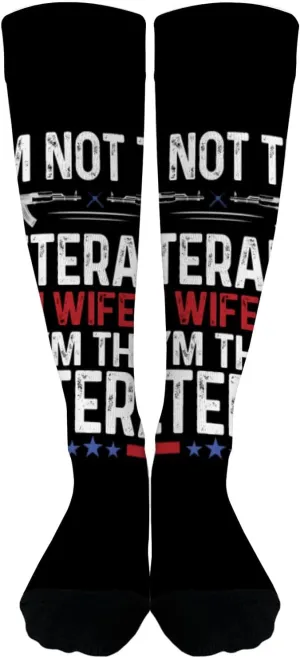 I'm Not The Veteran's Wife I'm The Veteran Athletic Socks