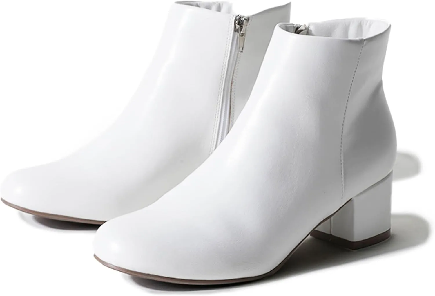 J. Adams Low Heel Zip Up Round Toe Ankle Bootie - Jody
