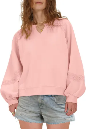 Locachy Womens Oversized Sweatshirt Casual V Neck Long Sleeve Cropped Pullover Tops Trendy Loose Blouses