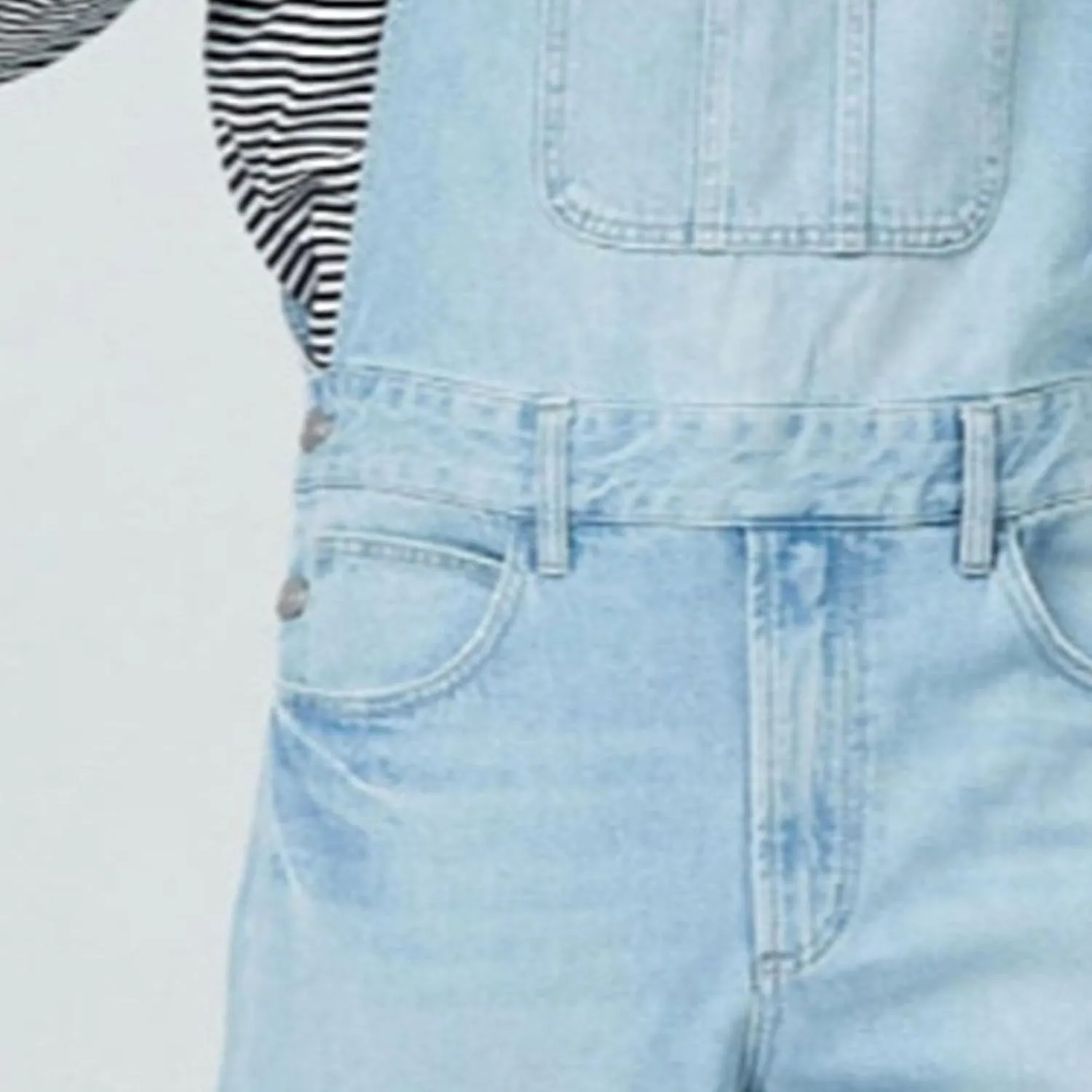 Men Midweight Tool Pockets Denim Overall Relaxed Fit Adjustable Straps Jeans Workwear Big Overall