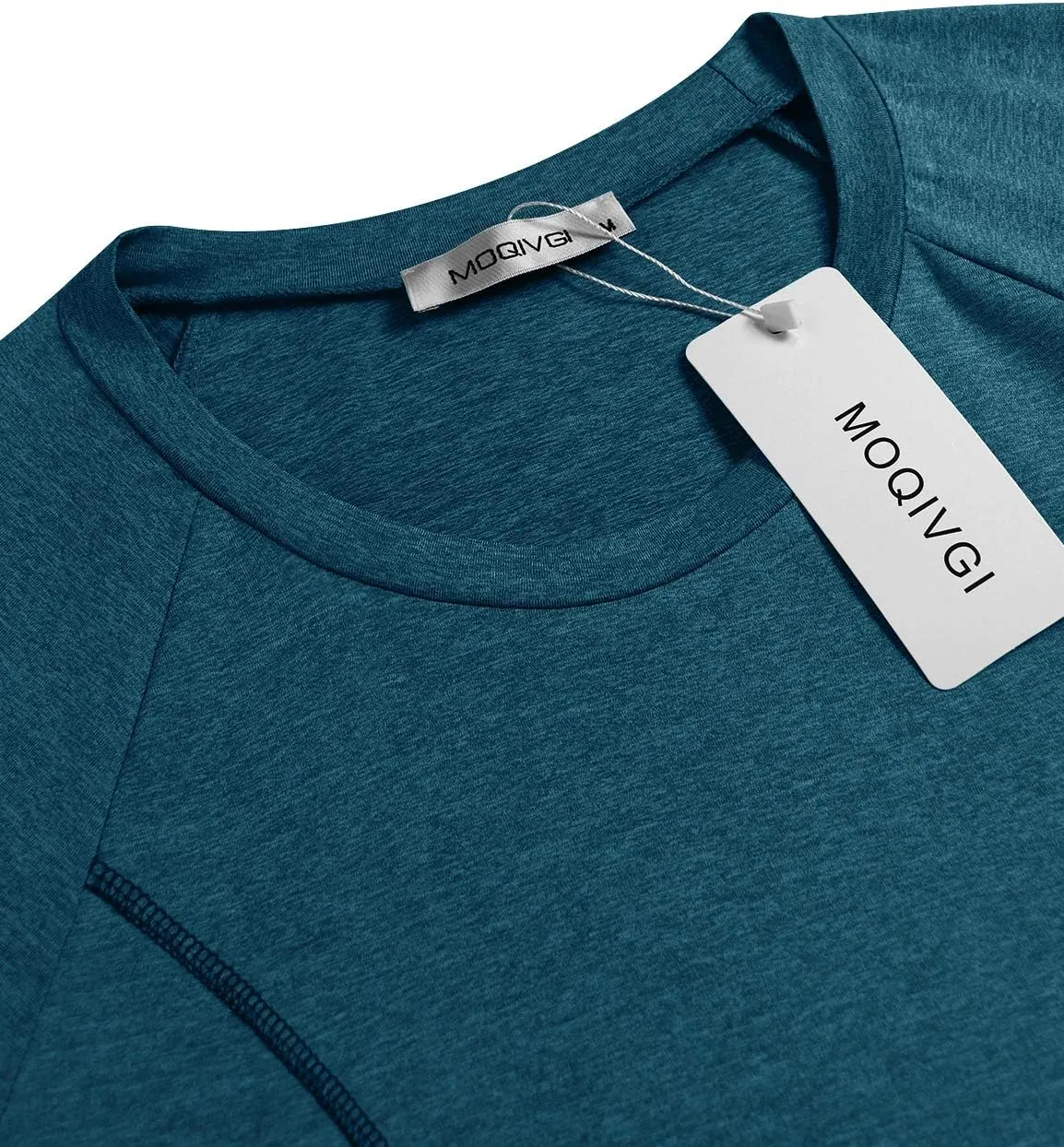 MOQIVGI Womens Short Sleeve Workout Shirts Yoga Running Fitness Activewear Tops