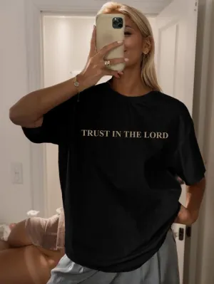 Oversized Jesus Shirts for Women Christian Faith Tshirt Trust in The Lord Saying Tee Tops