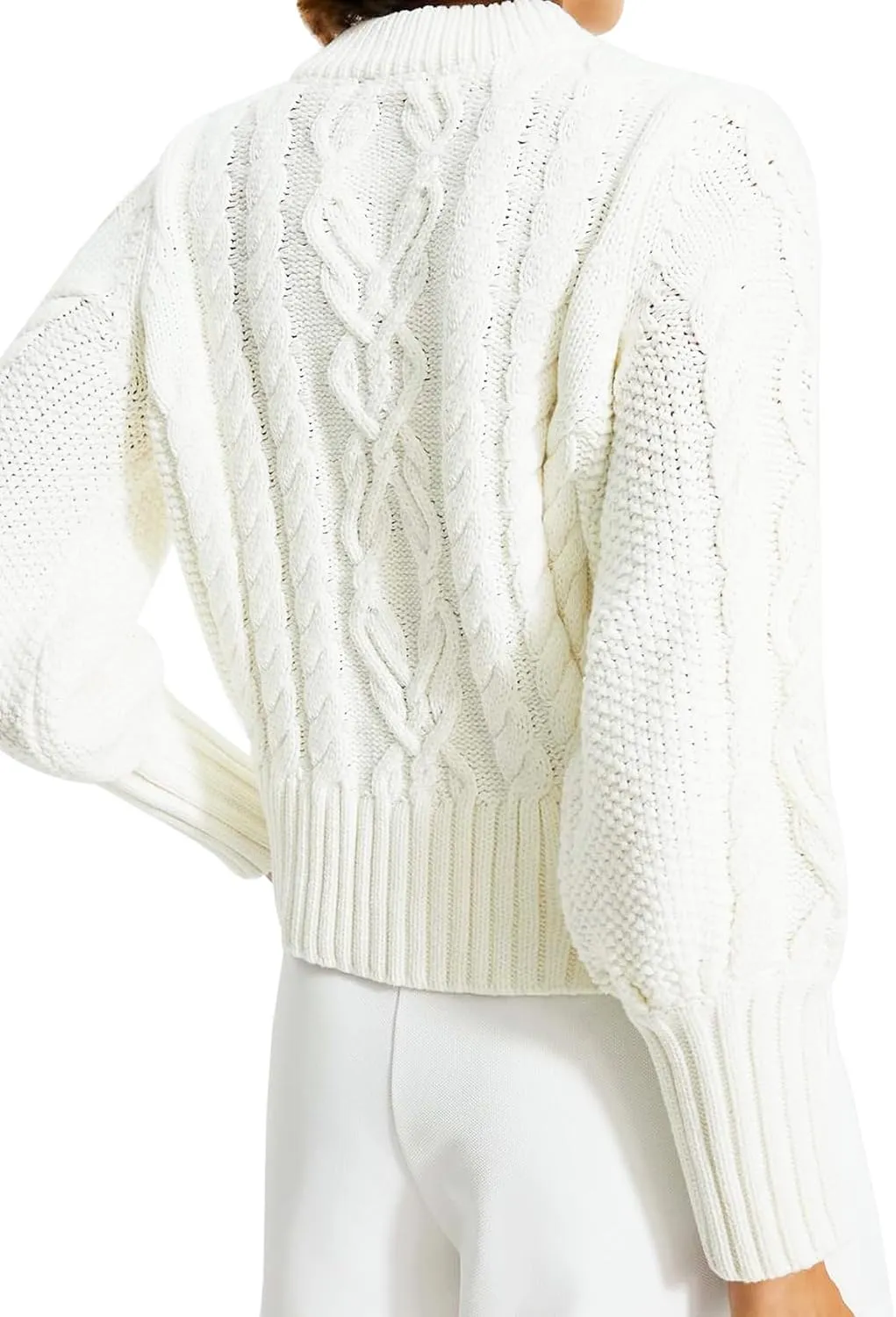 PEHMEA Womens Short Cardigan Sweaters, Soft Twist Knit Fall Winter Chunky Open Front Button Sweaters for Women