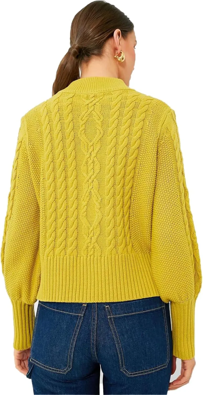 PEHMEA Womens Short Cardigan Sweaters, Soft Twist Knit Fall Winter Chunky Open Front Button Sweaters for Women