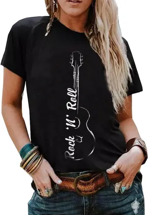 Rock Roll Music Tank Tops Women Vintage Rock Band Tanks Retro Graphic Country Music Concert Sleeveless Shirt Tee