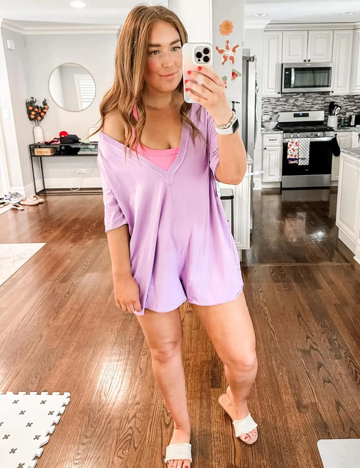 Rompers for Women Athletic Workout Hot Shot Tee Romper Casual Oversized Jumpsuits Overalls