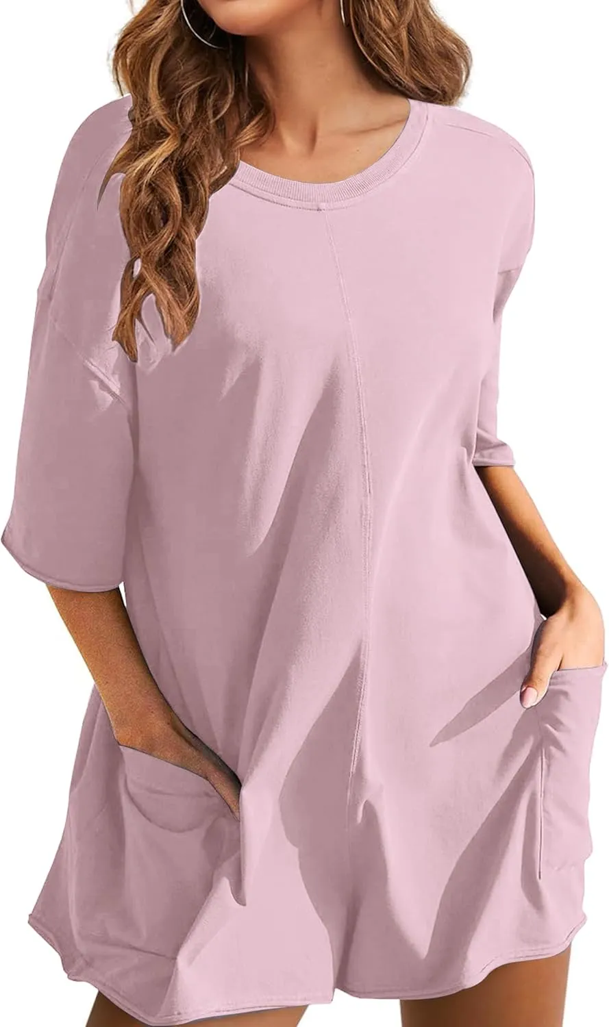 Rompers for Women Athletic Workout Hot Shot Tee Romper Casual Oversized Jumpsuits Overalls