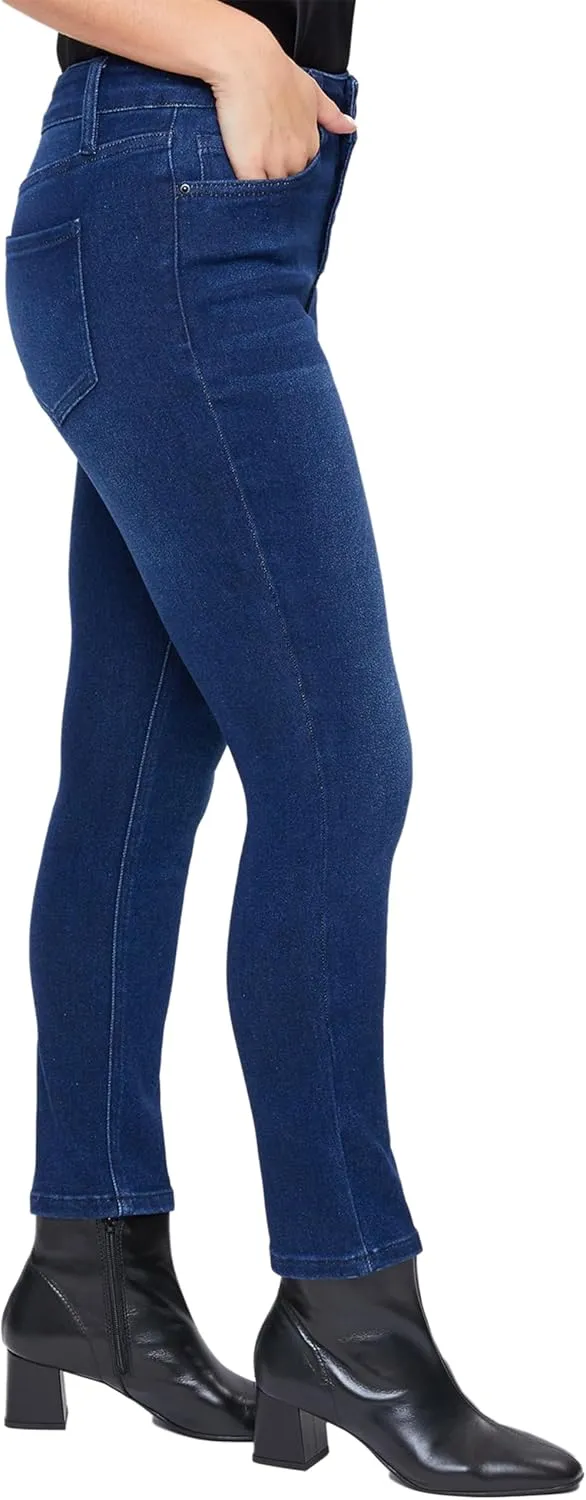 Royalty For Me Womens YMI Jeans Women's Vintage High Rise Button Fly Skinny Anklet Jeans