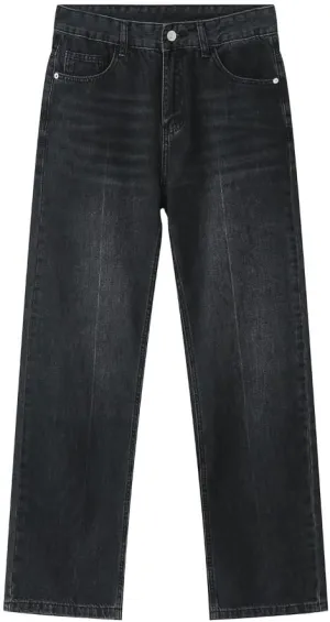 Straight Leg Jeans Y2k Retro Streetwear Jeans Casual Wide Leg Grunge Pants Loose Fit Pants Trendy Cargo Pants