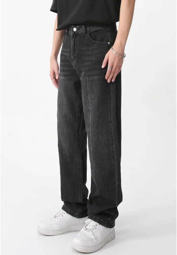 Straight Leg Jeans Y2k Retro Streetwear Jeans Casual Wide Leg Grunge Pants Loose Fit Pants Trendy Cargo Pants