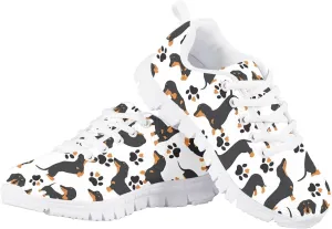 SYtrade Kids' Non-Marking Running Shoes White Sole Lace Up Walking Sneaker