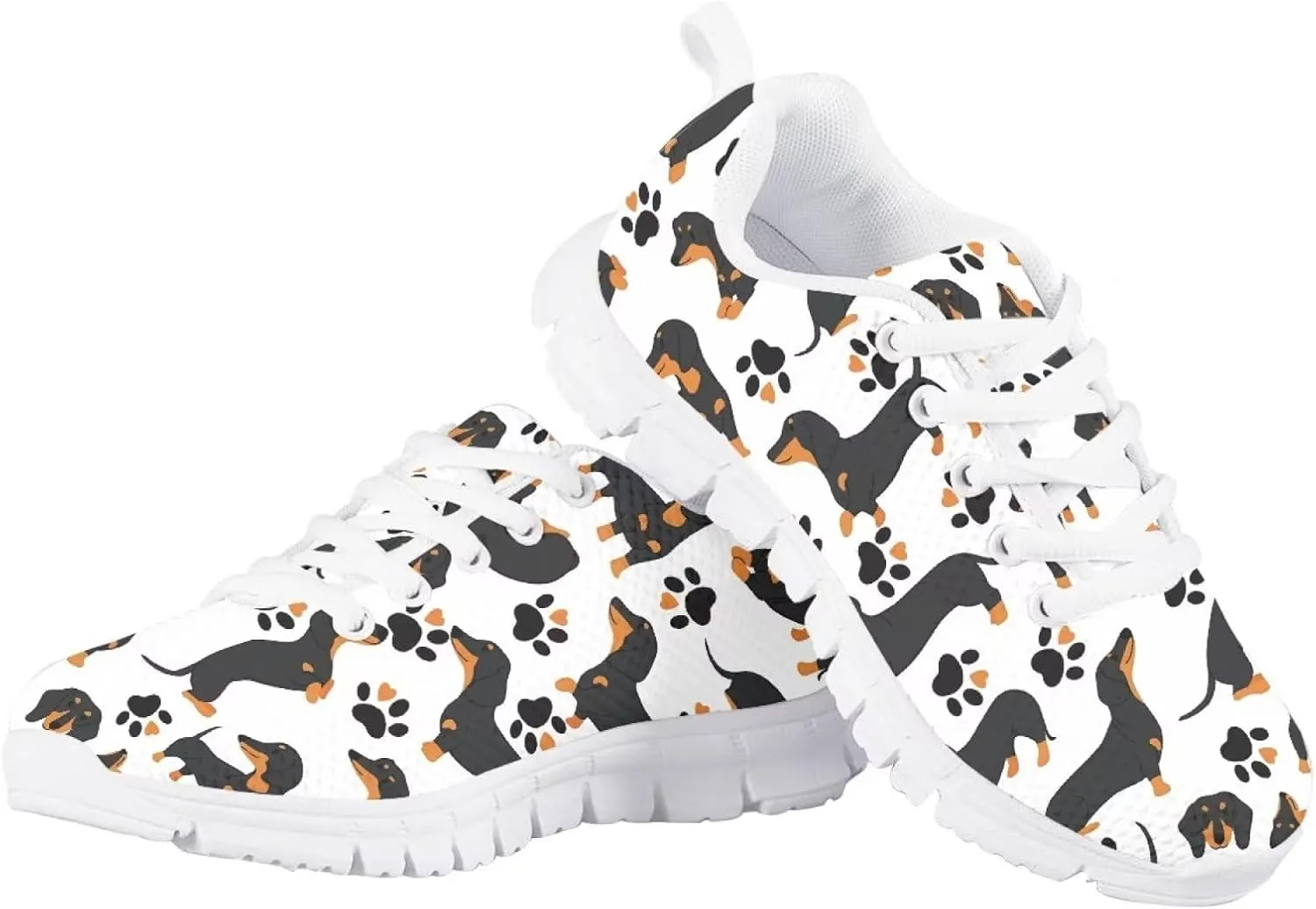 SYtrade Kids' Non-Marking Running Shoes White Sole Lace Up Walking Sneaker