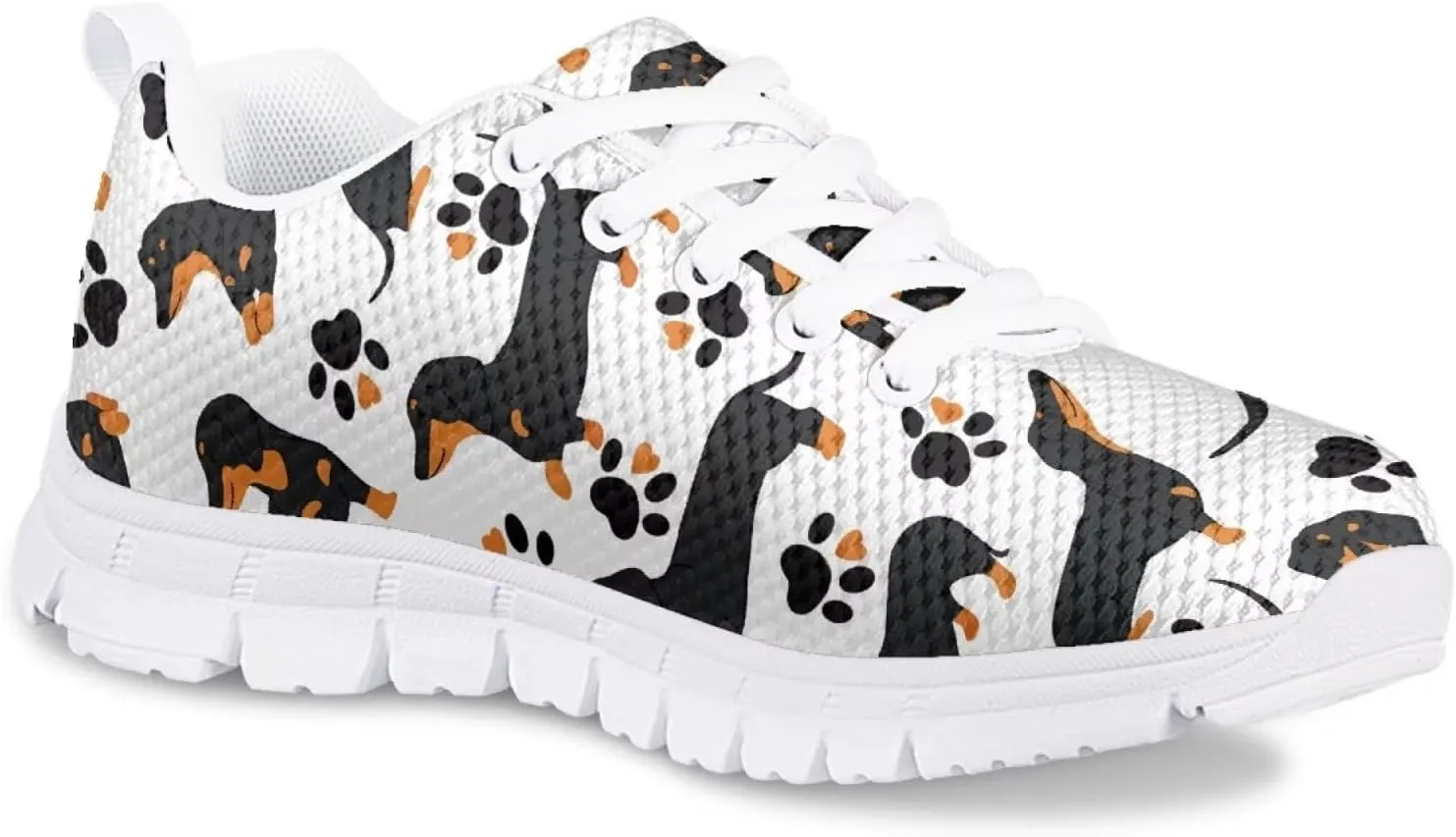 SYtrade Kids' Non-Marking Running Shoes White Sole Lace Up Walking Sneaker