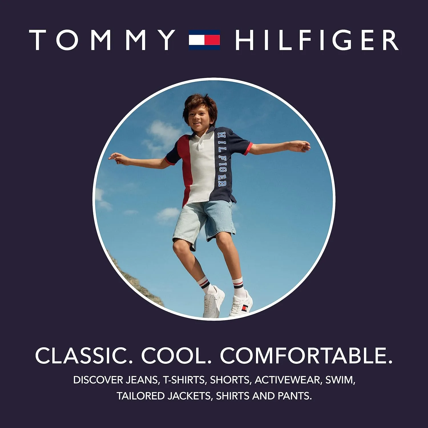 Tommy Hilfiger Boys' Long Sleeve Fleece Pull-Over Hoodie