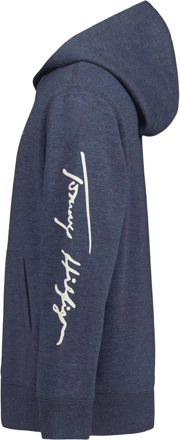 Tommy Hilfiger Boys' Long Sleeve Fleece Pull-Over Hoodie