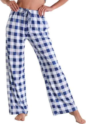 Women Elastic High Waist Pajama Trendy Cute Printed Home Lounge Sleep Pants Indoor Gym Workout Yoga Casual Sweatpants