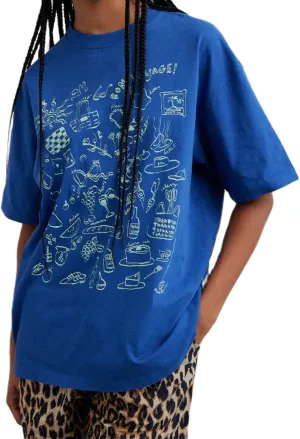 Women Girls Oversized Fruit Graphic T-Shirts Short Sleeve Crew Neck Loose Tee Tops Streetwear