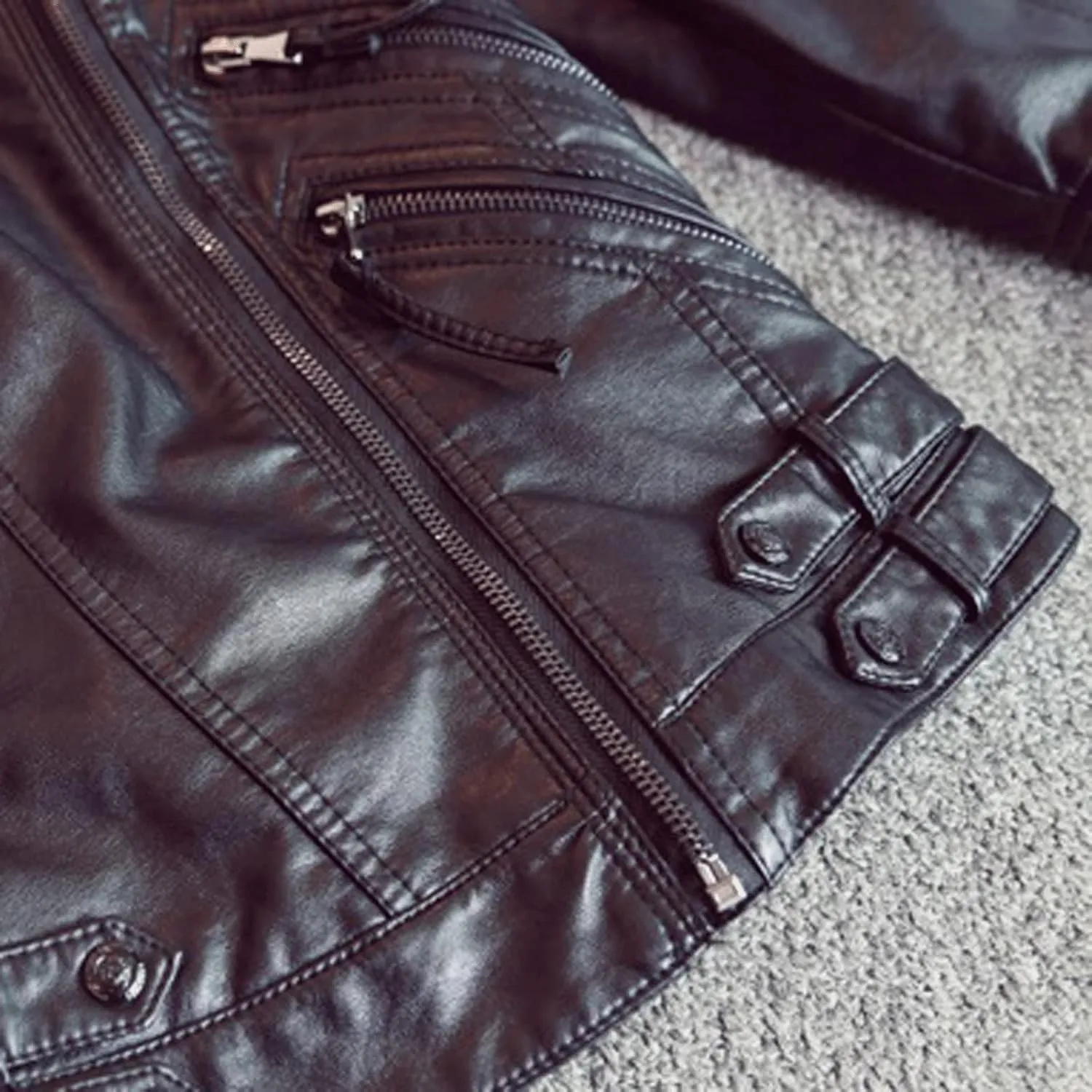 Women jacket Ladies Pu Leather Jacket Spring Autumn Black Jacket Women Slim Moto Biker Leather Jacket Female