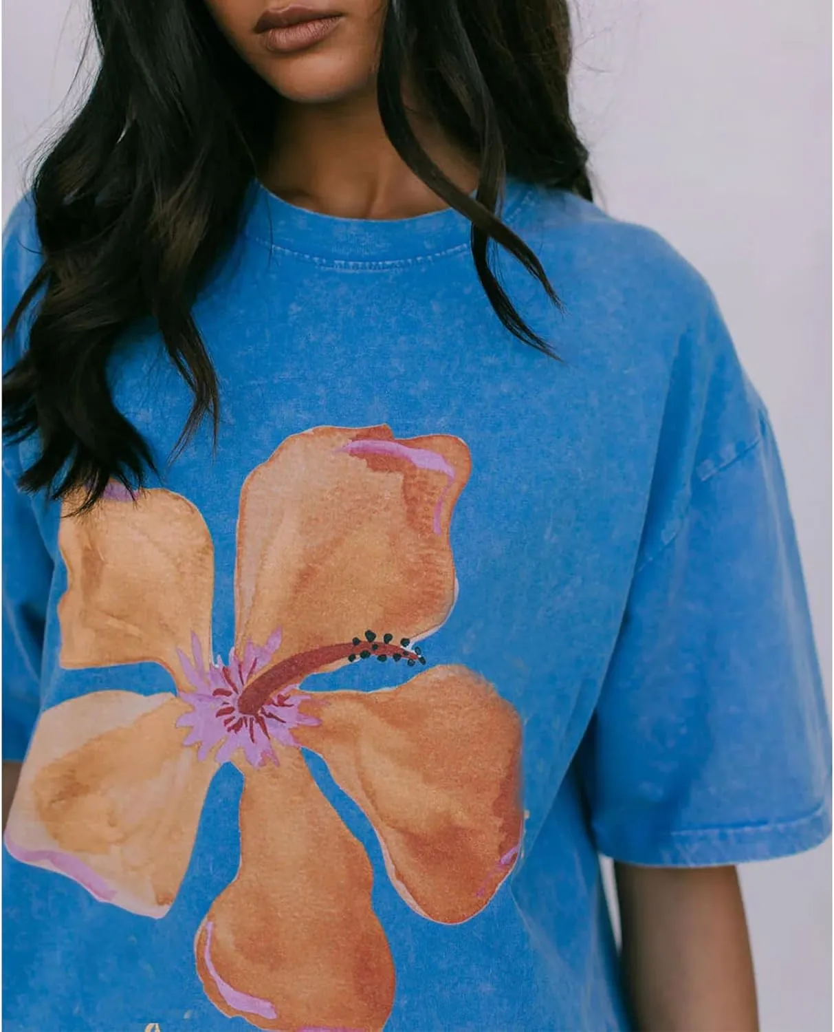 Women Y2k Oversized Summer Tops Cute Fruit Loose Fit Vintage T Shirts Crew Neck Aesthetic Graphic Short Sleeve