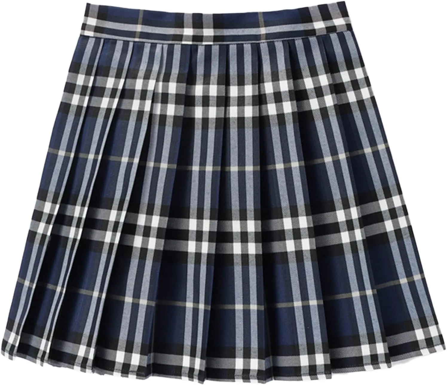 Women's A-line Plaid Skater Pleated Skirts, High Waist Short Mini Y2K Style Tennis Skirt Skort for School Women