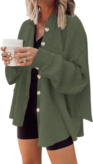 Womens Corduroy Button Down Shirts Color Block Long Sleeve Blouses Tops Jackets