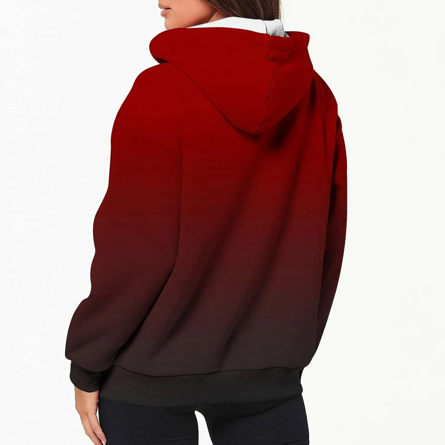 Womens Zip Up Hoodies 2024 Trendy Long Sleeve Hooded Sweatshirts With Pockets Winter Fashion Jacket Coats