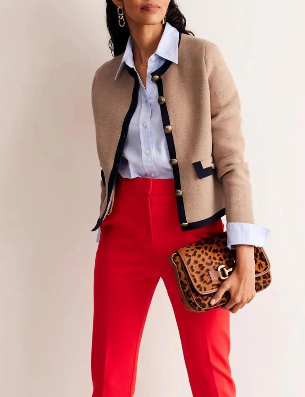 Xiaoxuemeng Womens Cardigan Sweaters Cropped Striped Button Down Knit Jackets Open Front Trendy Lady Fall Outfits